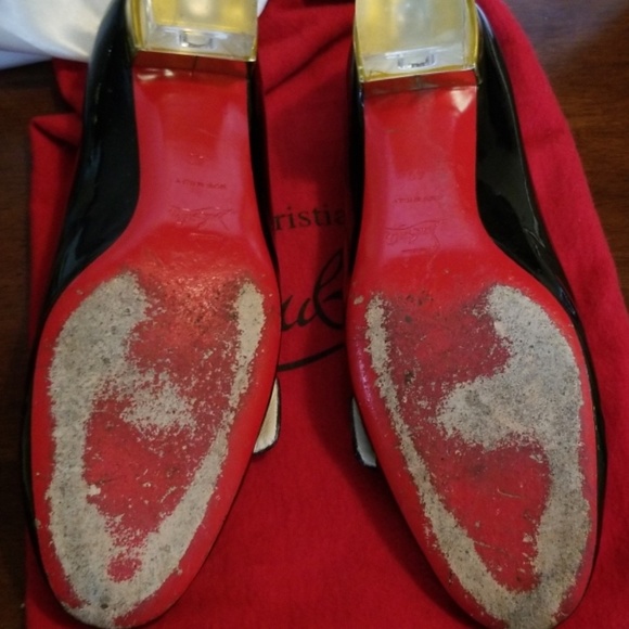 Louboutin Bibababy patent leather and clear heels - Picture 4 of 5